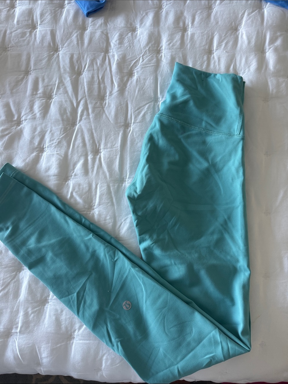 lululemon athletica Wunder Under 28” Teal High-Rise Leggings